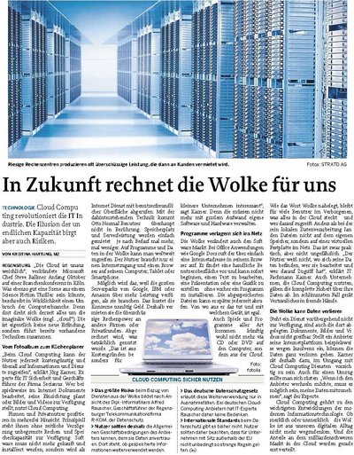 Mittelbay. Wirtschaft - Cloud Computing Reiner Schröppel und Jörg Karner äußern sich zu Cloud Computing