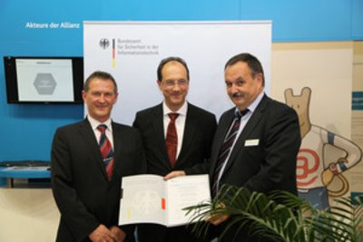 offizielle Urkunde als zertifizierter IT-Sicherheitsdienstleister SECIANUS - zertifizierter IT-Sicherheitsdienstleister